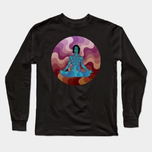 Floating Meditation Yoga Long Sleeve T-Shirt